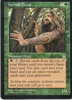 MTG: Stronghold: Hermit Druid: Lightly Played Condition - Image 1