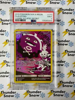Koffing #243 Cosmic Eclipse Secret 2019 Pokemon Sun & Moon PSA 9 - Image 1