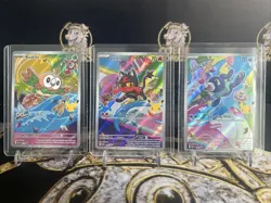 Rowlet, Litten & Popplio First Partner Illustration Collection Promo Set Pokemon - Image 1