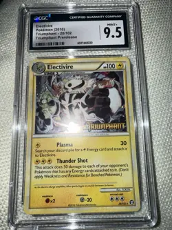 Pokemon TCG Electivire Triumphant Holo Card 20/102 Promo Prerelease CGC 9.5 MINT - Image 1