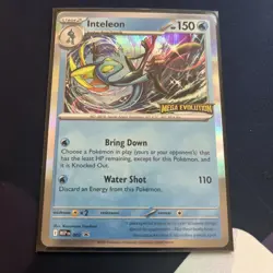 Pokemon TCG - Inteleon MEP 002 Mega Evolution Stamped Prerelease Promo - Image 1