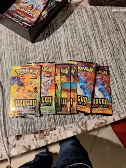 Pokemon Dragon Majesty Booster Pack EMPTY Wrapper Lot Collectible - Image 1