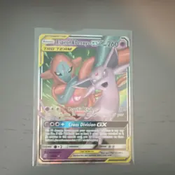 Pokemon Espeon & Deoxys GX SM-Unified Minds 72/236 Holo 260 HP - Image 1