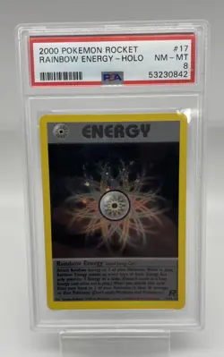 2000 Pokemon Rocket Rainbow Energy 17/82 - Holo - Team Rocket - PSA 8 - Image 3