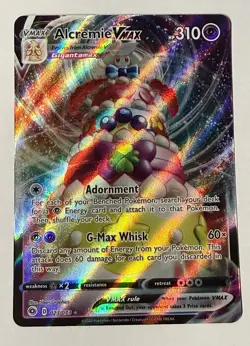 Pokemon Champions Path Alcremie VMAX Full Art Ultra Rare Holo NM - Image 1
