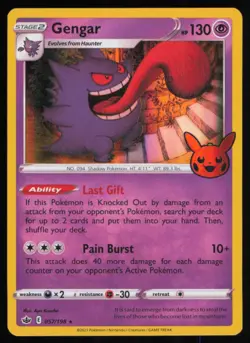 2021 Sword & Shield - Trick Or Treat Gengar Stage 2/Rare Holo #57 - Image 1