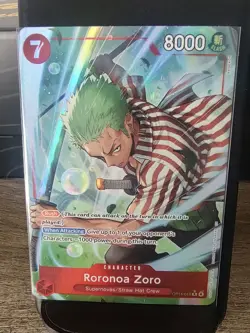 Roronoa Zoro OP14-015 Rare Alternate Art Th Azure Sea's Seven One Piece TCG - Image 1