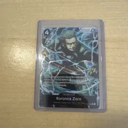 Roronoa Zoro Rare Alt Art OP10-095 Premium Booster Volume.2 Black Foil One Piece - Image 1