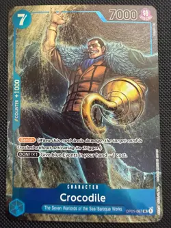 Crocodile OP01-067 Alternate Art Parallel One Piece TCG English NM - Image 1