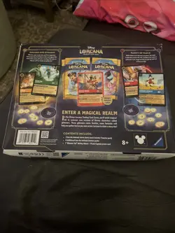 Disney Lorcana Costco Inklands Bundle Box Pirate Mickey Foil Promo *Damaged Box - Image 2