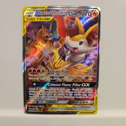 Pokemon Charizard & Braixen GX TAG TEAM Promo Holo Card SM230 270 HP SM Set - Image 1