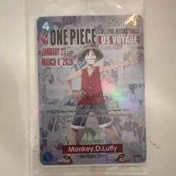 Bandai One Piece CCG Monkey.D.Luffy US Voyage Promo Foil Card 5000 - Image 1