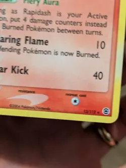 Rapidash - 13/112 EX Fire Red Leaf Green - Holo Rare Pokemon Card - LP - Image 5