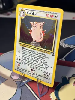 Pokemon TCG Clefable Base Set 2 Holo Unlimited Rare Card LP - Image 2