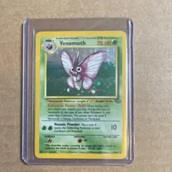 Pokemon Venomoth 13/64 Jungle Holo Rare Unlimited 70 HP Card TCG English - Image 1