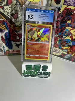 Pokemon 2018 Dragon Majesty Blaziken Holo Card 6/70 Blue Label CGC 8.5 NM-MT - Image 1