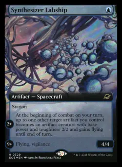 Synthesizer Labship Extended Art Foil Edge of Eternities MTG - NM+ - Image 1