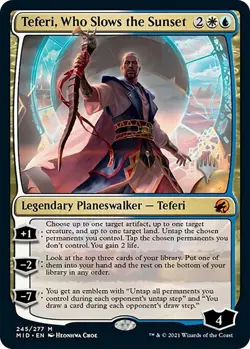 Teferi, Who Slows the Sunset - Promo Pack: Innistrad: Midnight Hunt (PPMID) NM - Image 1