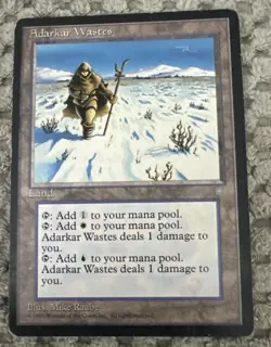 MTG Vintage Lot-Adarkar Wastes (Ice Age Rare) + 10x 4th Ed Lands-Islands/Swamps - Image 2