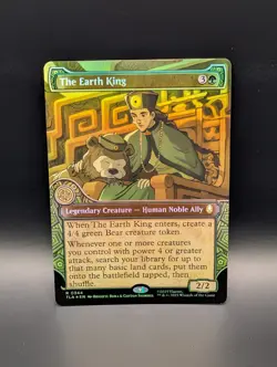 MTG - The Earth King - FOIL SHOWCASE - Legendary Creature - TLA #344 - Rare - Image 1