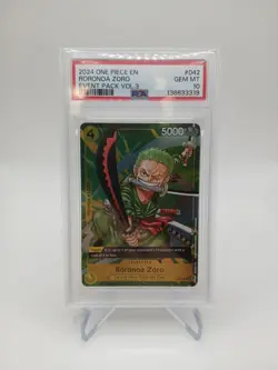 2024 ONE PIECE P-042 EVENT PACK VOL 3 PROMO RORONOA ZORO PSA 10 - Image 1