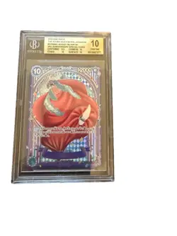 One Piece CCG Buggy Azure Sea's Seven 3rd Anniversary SILVER OP09-051 BGS 10 JP - Image 1
