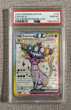 PSA 10 Espeon ex SVP175 Sv: Scarlet & Violet Promo Cards Holo - Image 1