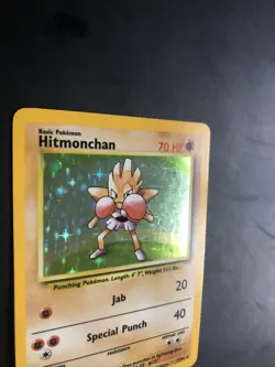 7/102 Hitmonchan | Holo Pokemon Trading Card | Base Set Unlimited LP - Image 5