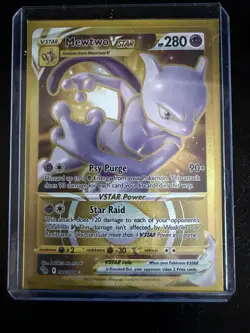 Pokemon Mewtwo VSTAR 086/078 Secret Rare Full Art Holo Card 280 HP Pokemon GO - Image 1