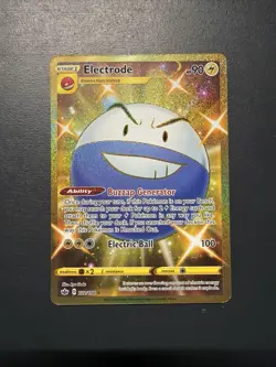 Pokemon TCG Electrode (Shiny) Secret Rare Card 222/198 Chilling Reign Holo - Image 1