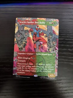 Scarlet Spider, Ben Reilly | Borderless FOIL | Rare | MTG Spider-Man 0214 - Image 1