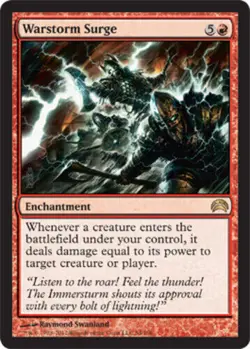 mtg magic warstorm surge planechase 2012 ENGLISH Deferlement de l'orage guerre - Image 1