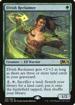 Magic The Gathering: FOIL ELVISH RECLAIMER Core Set 2020 M20 NM - Image 1