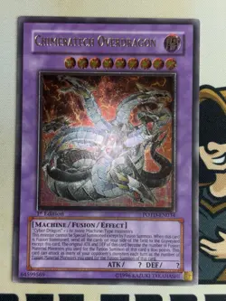 Chimeratech Overdragon POTD-EN034 Ultimate Rare 1st Edition YuGiOh! NM EURO - Image 4