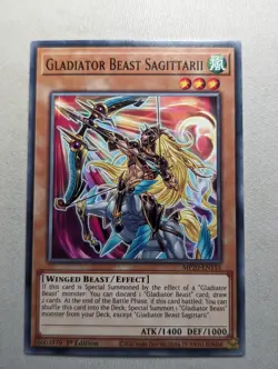 YUGIOH MP20-EN155 Gladiator Beast Sagittarii Common 1st Edition - Image 1