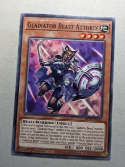YUGIOH MP20-EN156 Gladiator Beast Attorix Common 1st Edition - Image 1