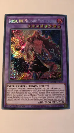 Zoroa, the Magistus Verethragna - BLMM-EN045 - Secret Rare - 1st Edition Yugioh - Image 1