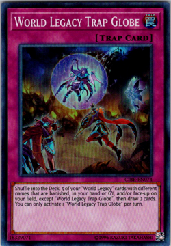 World Legacy Trap Globe - CIBR-EN074 - Super Rare - Unlimited Edition - Near - Image 1