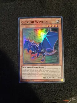 Yugioh C-Crush Wyvern SDKS-EN003 Super Rare 1st Ed LP - Image 1