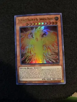 Yugioh Winged Dragon of Ra - Immortal Phoenix DUPO-EN046 UR 1st/unlimited - Image 1