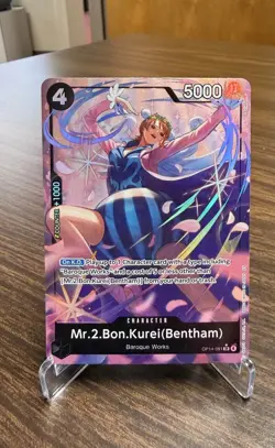 One Piece | Mr.2.Bon.Kurei(Bentham) | OP14-091 | Alt Art (SR) | NM - Image 1