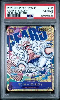 2023 ONE PIECE JPN OP05-AWAKENING OF THE NEW ERA #119 MONKEY D. LUFFY PSA 10 - Image 1