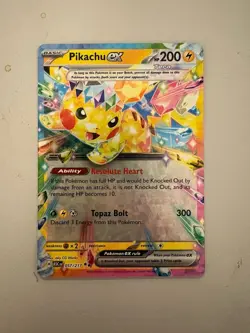 Pikachu EX Double Rare Ascended Heroes 57/217 Pokemon Card - Image 1