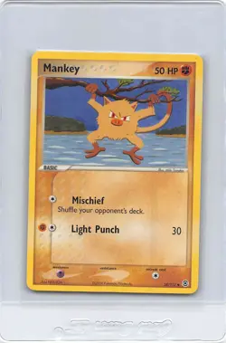MANKEY 38/112 - NON-Holo - Fire Red & Leaf Green - 2004 Pokemon Card - NM/LP - Image 1