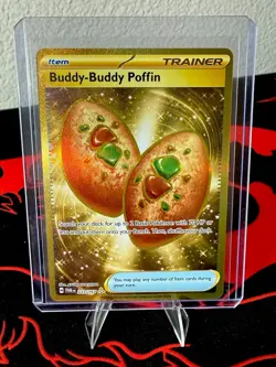 Buddy-Buddy Poffin 223/167 Gold Rare Foil Trainer Item Twilight Masquerade Card - Image 1