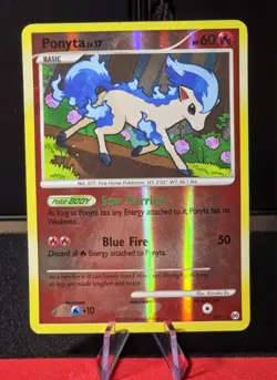 Pokemon TCG Reverse Holo Shiny Ponyta SH11/99 Platinum Arceus Vintage Card MP/HP - Image 1