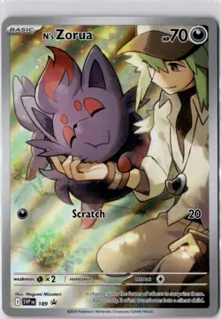 N's Zorua Promo SV: Scarlet & Violet Promo Cards 189 NM - Image 1