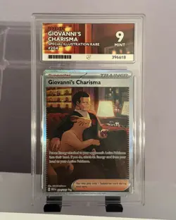 Ace 9 Giovanni's Charisma 204/165 Pokemon 151 Graded Card 204/165 - Image 1
