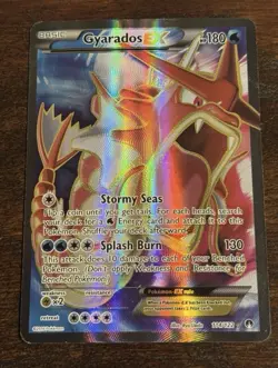 Pokemon Gyarados EX TCG Full Art Holo Ultra Rare Card 114/122 XY-Breakpoint - Image 1