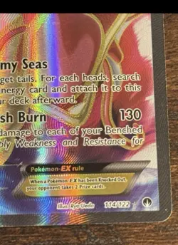 Pokemon Gyarados EX TCG Full Art Holo Ultra Rare Card 114/122 XY-Breakpoint - Image 3